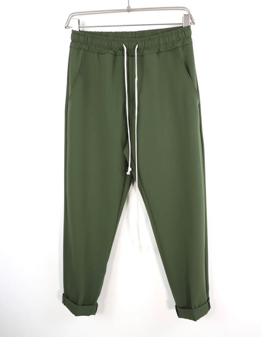 PANTALACCIO VERDE FONDO STRETTO