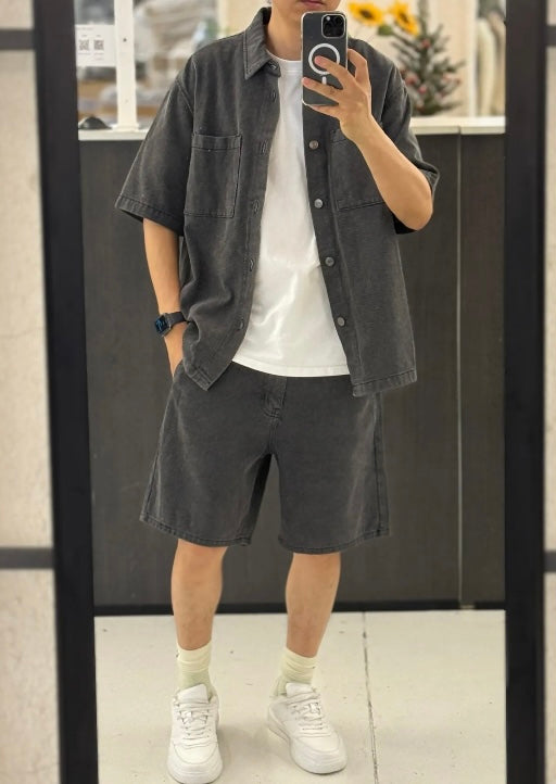 COORDINATO CORTO JEANS