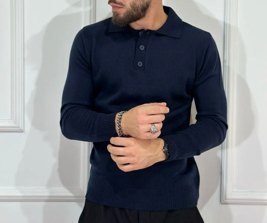 POLO BLU SLIM FIT