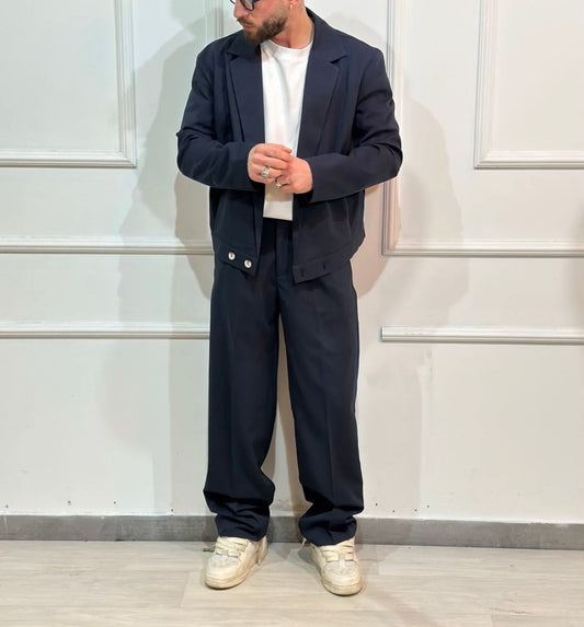 ABITO BLU CROPPED