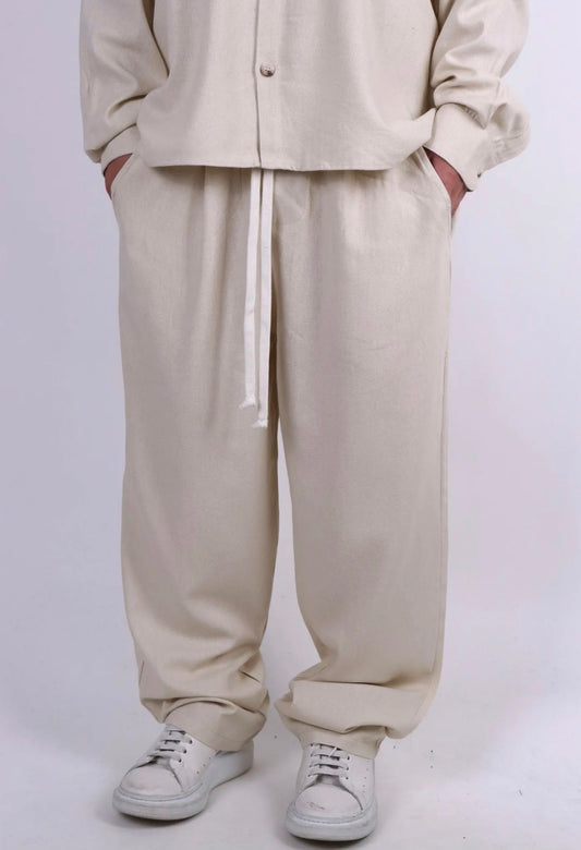 PANTALACCIO BEIGE FONDO AMPIO