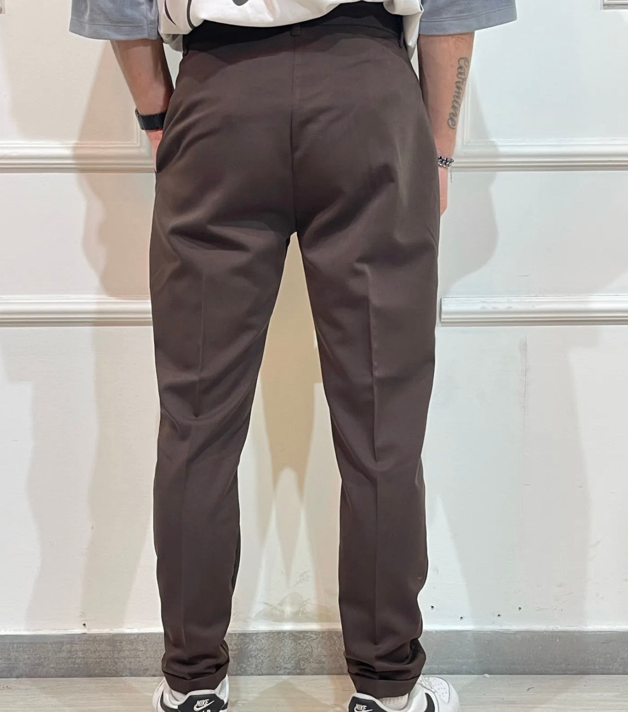 PANTALONE CAPRI MARRONE